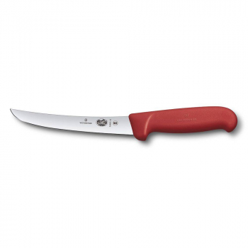 Нож обвалочный Victorinox Fibrox 15 см изогнутый, ручка фиброкс красная 70001213. Фото