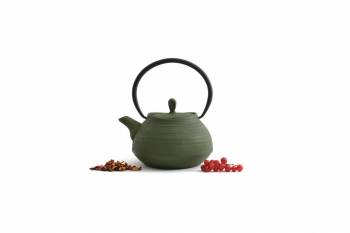 Заварочный чайник чугунный 1,1 л (зеленый) Studio BergHOFF 1107113. Фото