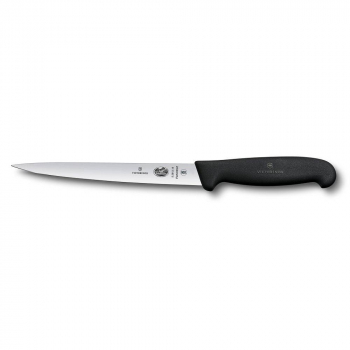 Нож филейный Victorinox Fibrox, супер-гибкое лезвие, 18 см, ручка фиброкс 70001020. Фото