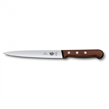 Нож филейный Victorinox Rosewood, гибкое лезвие, 18 см, ручка розовое дерево 70001109. Фото