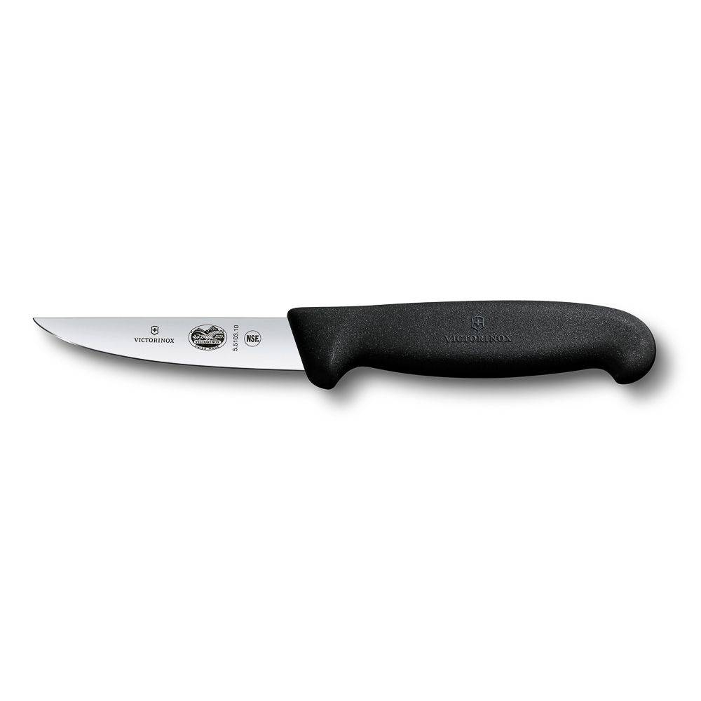 Нож для разделки кролика Victorinox Fibrox 10 см, ручка фиброкс 70001216. Фото