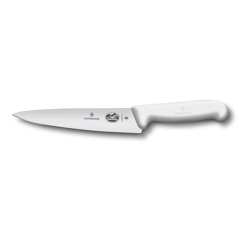 Универсальный нож Victorinox Fibrox 25 см, ручка фиброкс белая 70001152. Фото