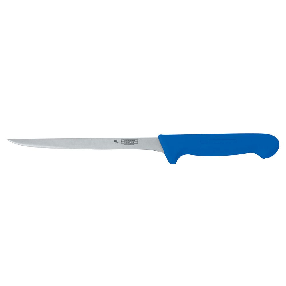 Нож PRO-Line филейный 20 см, синяя пластиковая ручка, P.L. Proff Cuisine 99005008. Фото