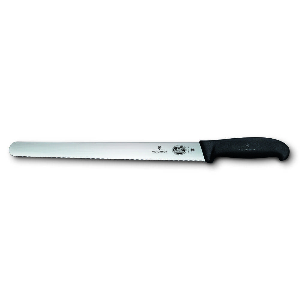 Нож Victorinox Fibrox для нарезки с волнистым лезвием 36 см, ручка фиброкс 70001157. Фото