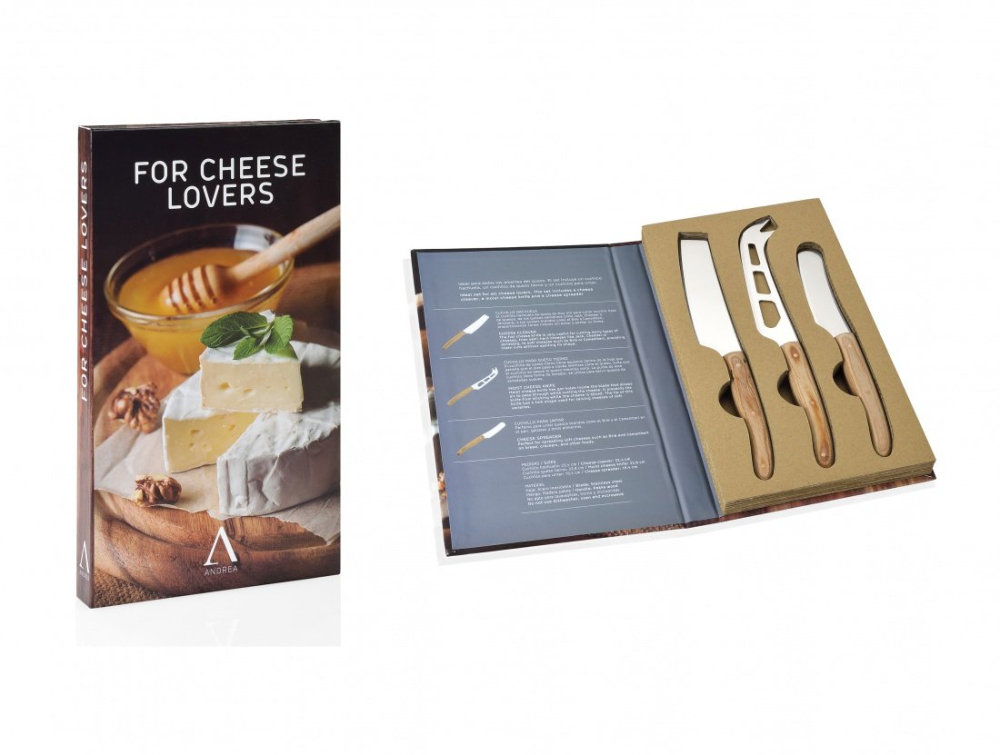 Andrea House Подарочный набор из 3 ножей для сыра CC17007. Фото