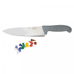 Шеф-нож PRO-Line с цветными кнопками 25 см, серая пластиковая ручка, P.L. Proff Cuisine 81004001. Фото