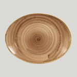 Овальная тарелка RAK Porcelain Twirl Shell 32*23 см 81220462. Фото