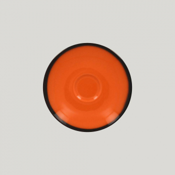 Блюдце RAK Porcelain LEA Orange 15 см, к чашке 81223536 (оранжевый цвет) 81223537. Фото