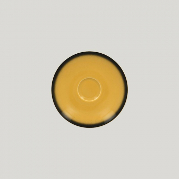 Блюдце RAK Porcelain LEA Yellow 17 см, для чашки 81223409 (желтый цвет) 81223410. Фото