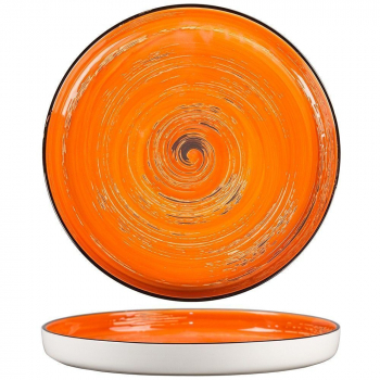 Тарелка с бортом Texture Orange Circular 28 см, h 3,1 см, P.L. Proff Cuisine 70001277. Фото