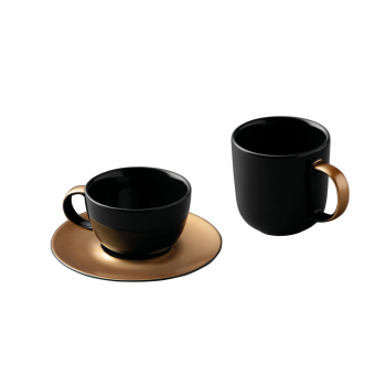 3 предмета(ов) набор для кофе и чая чёрный BergHOFF 1698006. Фото