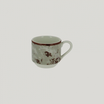 Чашка для эспрессо RAK Porcelain Peppery 90 мл штабелируемая, серый цвет 81220214. Фото