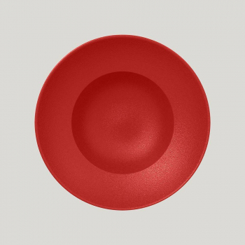 Тарелка RAK Porcelain Neofusion Ember круглая глубокая, 23 см (алый цвет) 81221006. Фото