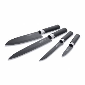 4 пр. набор ножей с керамическим покрытием черного цвета BergHOFF 1304003. Фото