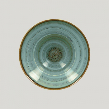 Глубокая тарелка RAK Porcelain Twirl Lagoon 480 мл, 26*9 см 81220470. Фото