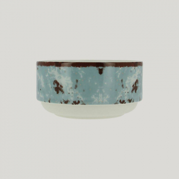 Салатник RAK Porcelain Peppery круглый штабелируемый 480 мл, d 12 см, голубой цвет 81220269. Фото