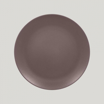 Тарелка RAK Porcelain Neofusion Mellow Chestnut brown круглая плоская 29 см (коричневый цвет) 81221250. Фото