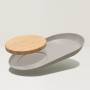 Овальная тарелка с бабуковой доской 34,5*20,5*3,5 см Leo BergHOFF 3950057. Фото