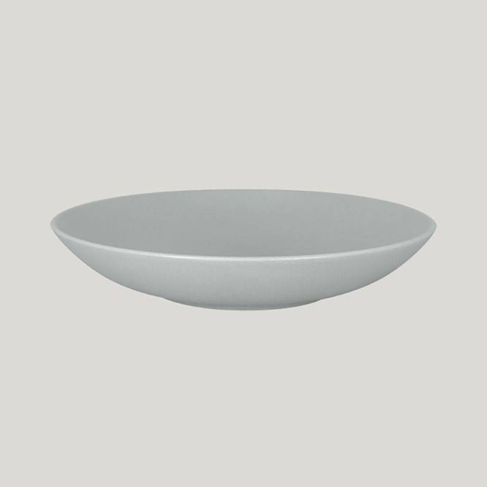 Тарелка RAK Porcelain Neofusion Mellow Pitaya grey глубокая круглая, 26 см, 1200 мл (серый цвет) 81221322. Фото