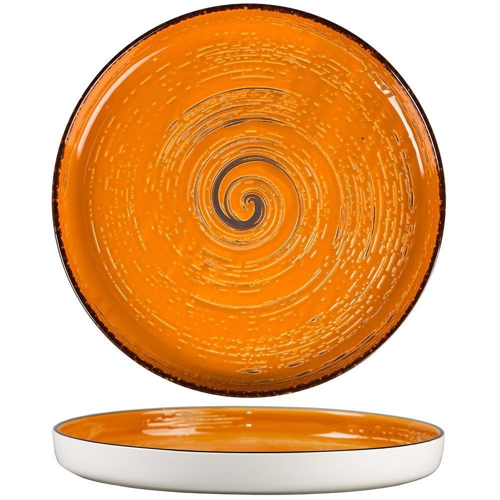 Тарелка с бортом Texture Yellow Circular 28 см, h 3,1 см, P.L. Proff Cuisine 70001274. Фото