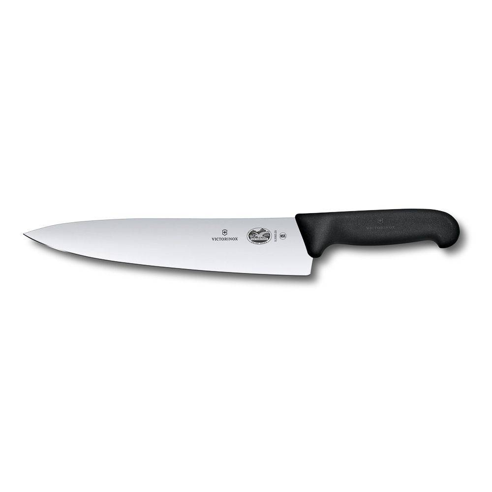 Универсальный нож Victorinox Fibrox 19 см, ручка фиброкс черная 70001012. Фото