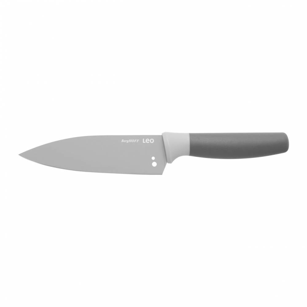 Поварской нож маленький 14 см с отверстиями для очистки розмарина Leo (серый) BergHOFF 3950041. Фото