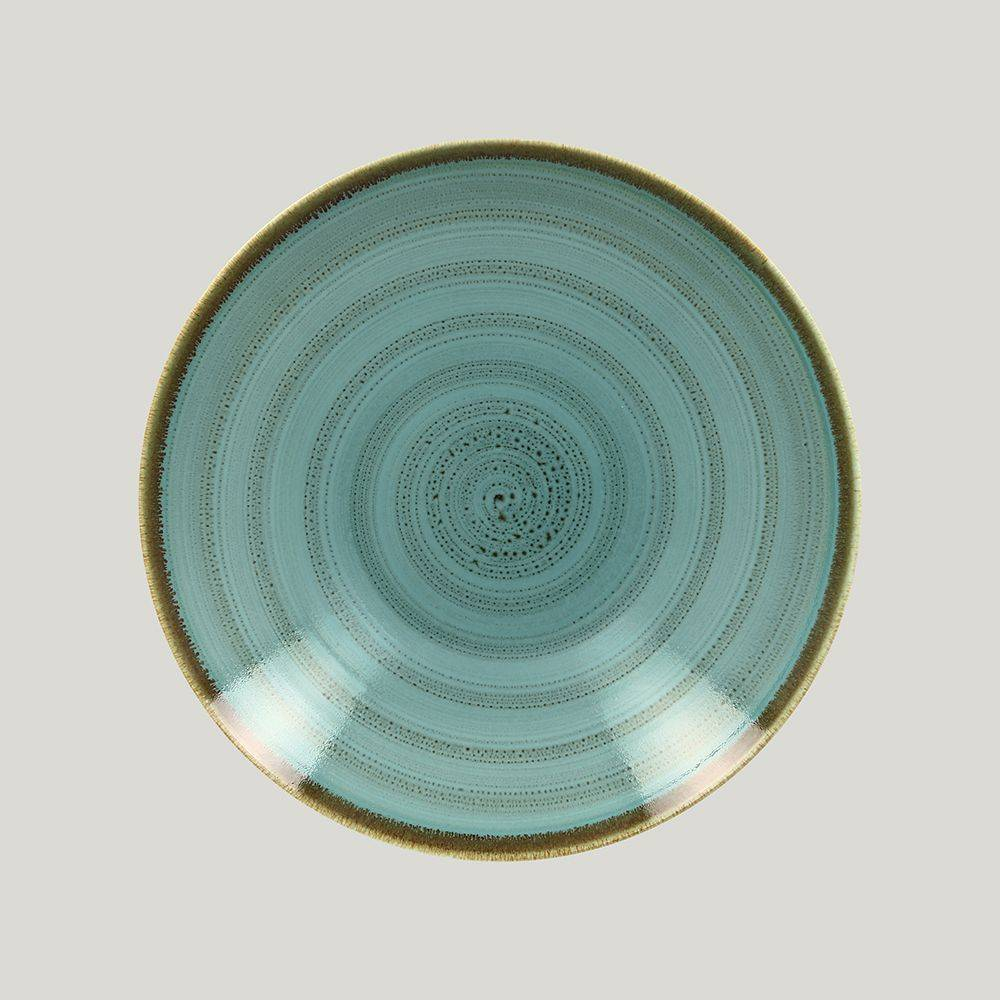 Тарелка RAK Porcelain Twirl Lagoon глубокая 1,2 л, 26 см 81220450. Фото