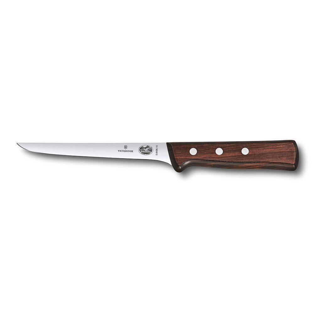 Нож обвалочный Victorinox Rosewood 15 см, ручка розовое дерево 70001114. Фото