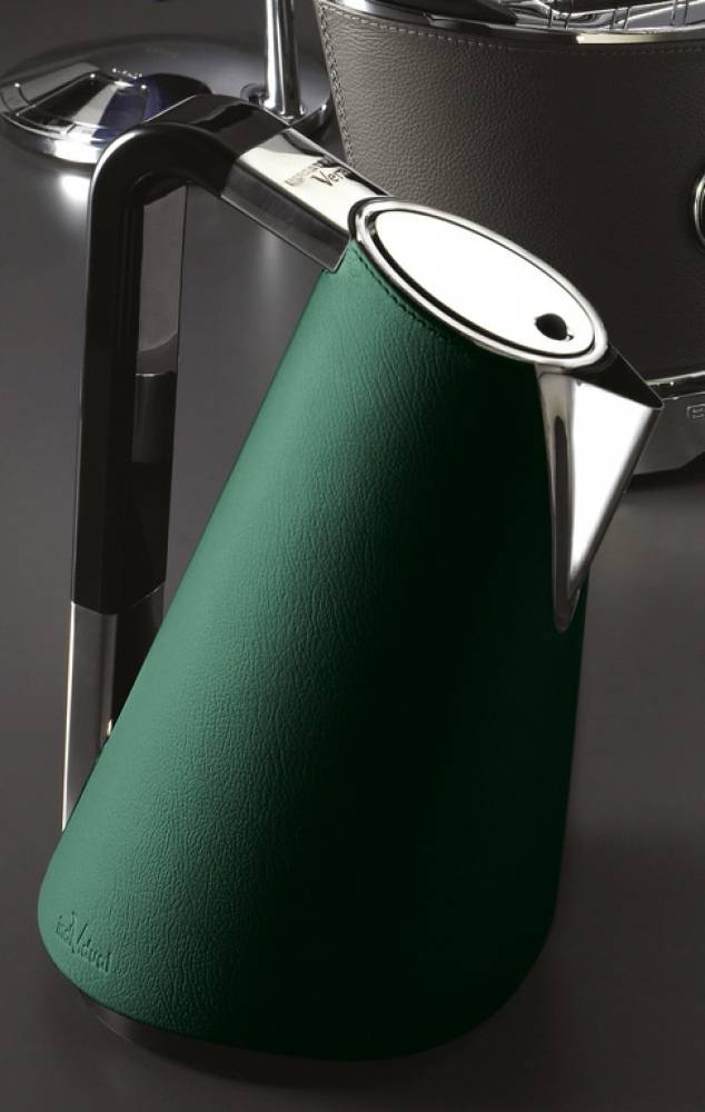 Чайник электрический BUGATTI Vera Leather Green 14-VERABP4. Фото