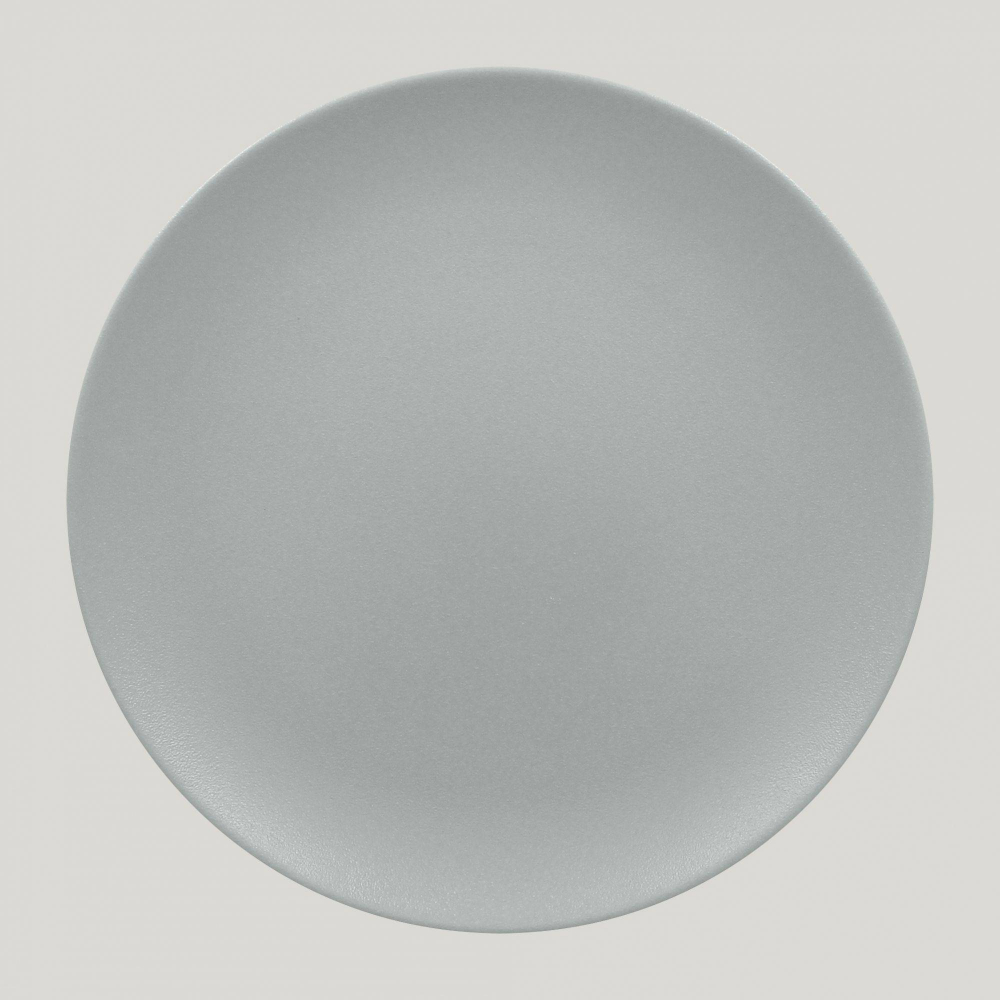 Тарелка RAK Porcelain Neofusion Mellow Pitaya grey круглая плоская 24 см, серый цвет 81220345. Фото