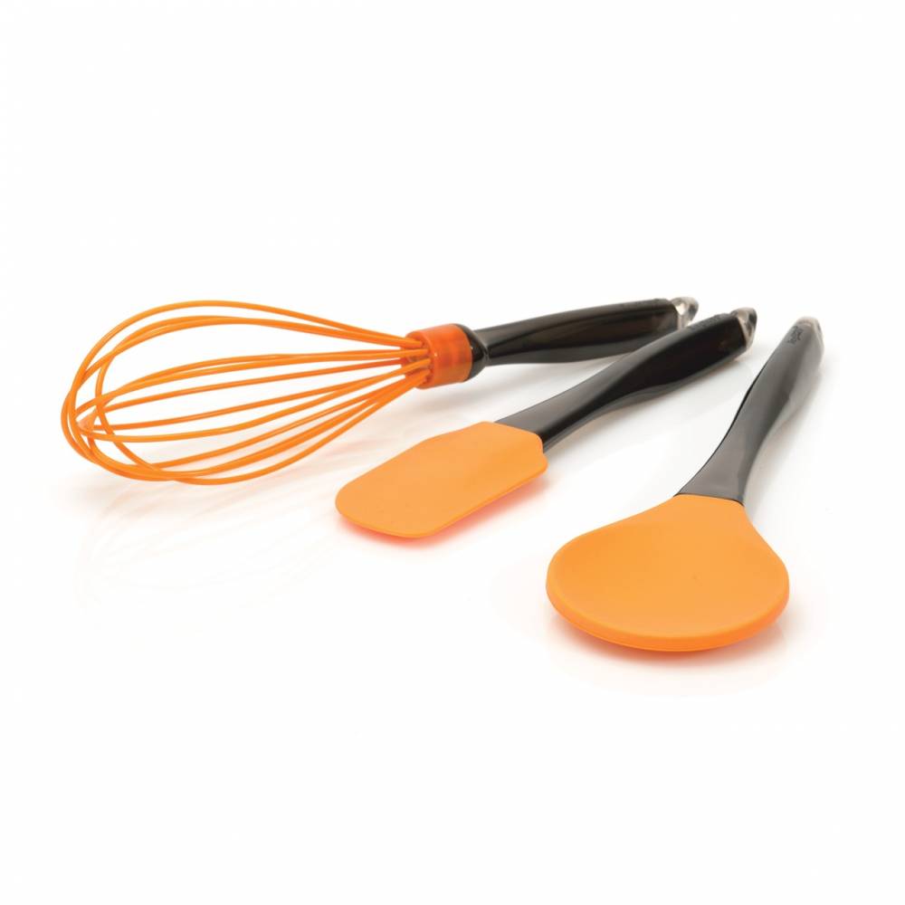 Набор 3 предмета(ов) силиконовых кухонных принадлежностей (оранжевые) BergHOFF 4491006. Фото