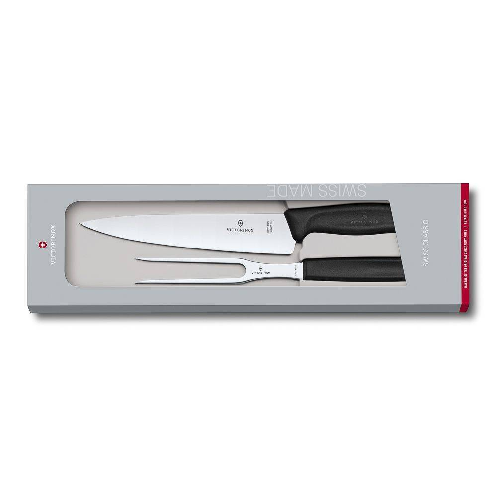 Набор Victorinox: универсальный нож 19 см + вилка для мяса 15 см 70001207. Фото