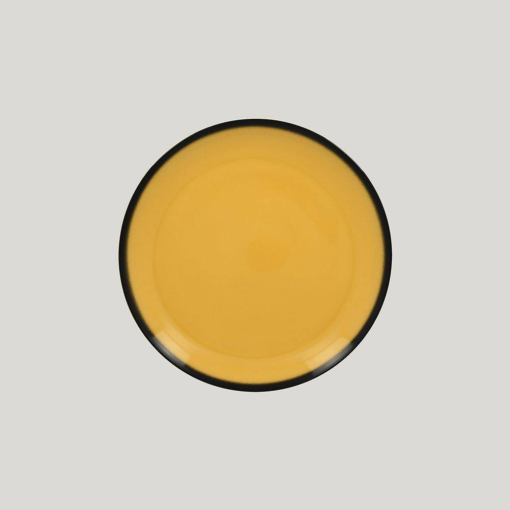 Тарелка круглая RAK Porcelain LEA Yellow 18 см (желтый цвет) 81223506. Фото