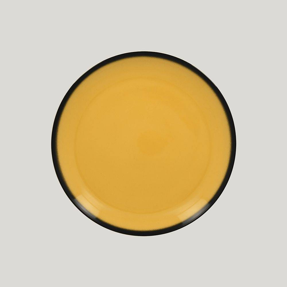 Тарелка круглая RAK Porcelain LEA Yellow 29 см (желтый цвет) 81223397. Фото