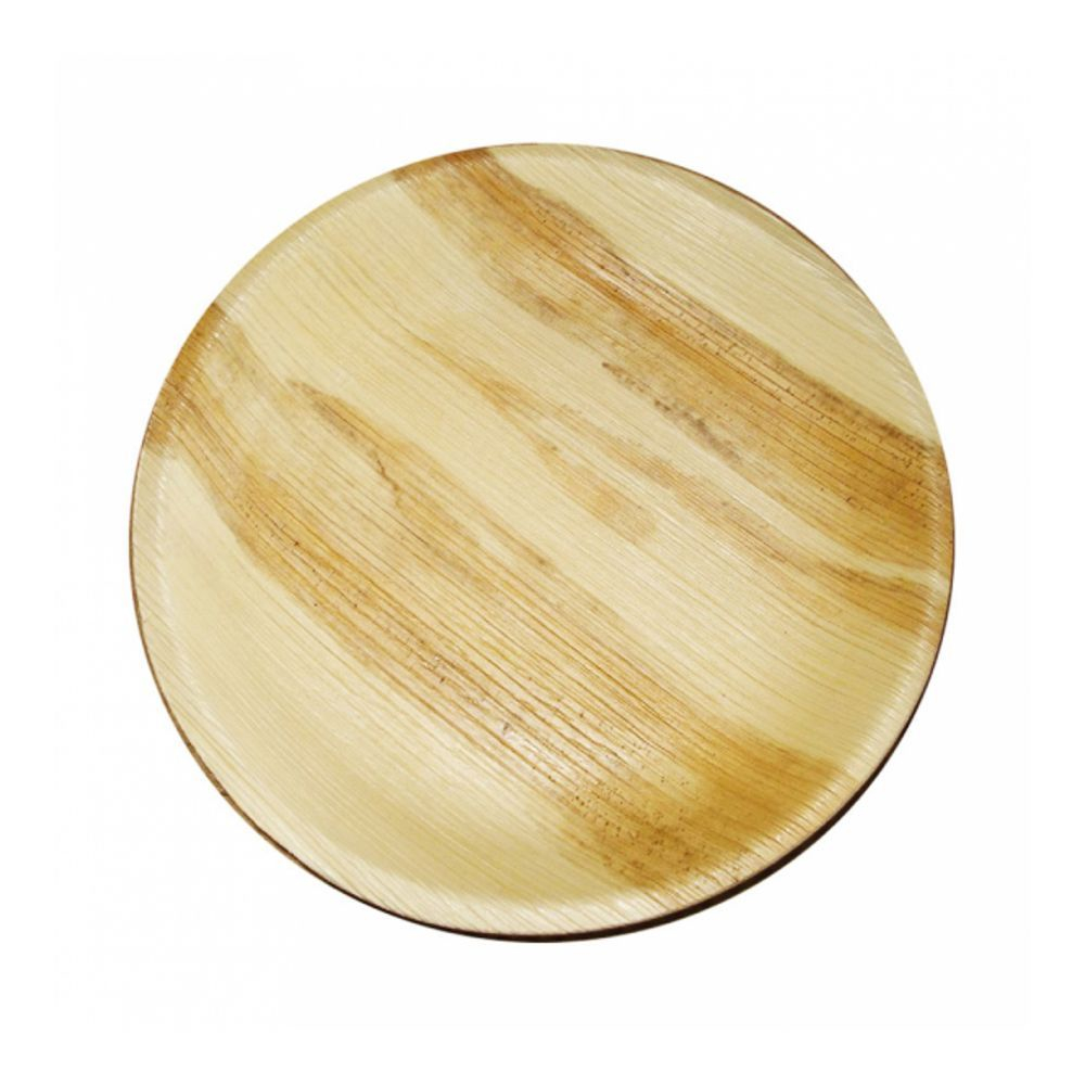 Тарелка круглая из пальмовых листьев 25*2,5 см, 25 шт, Garcia de PouИспания 81211548. Фото