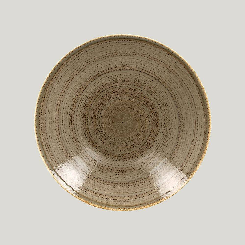 Тарелка RAK Porcelain Twirl Alga глубокая 1,25 л, 28 см 81220443. Фото