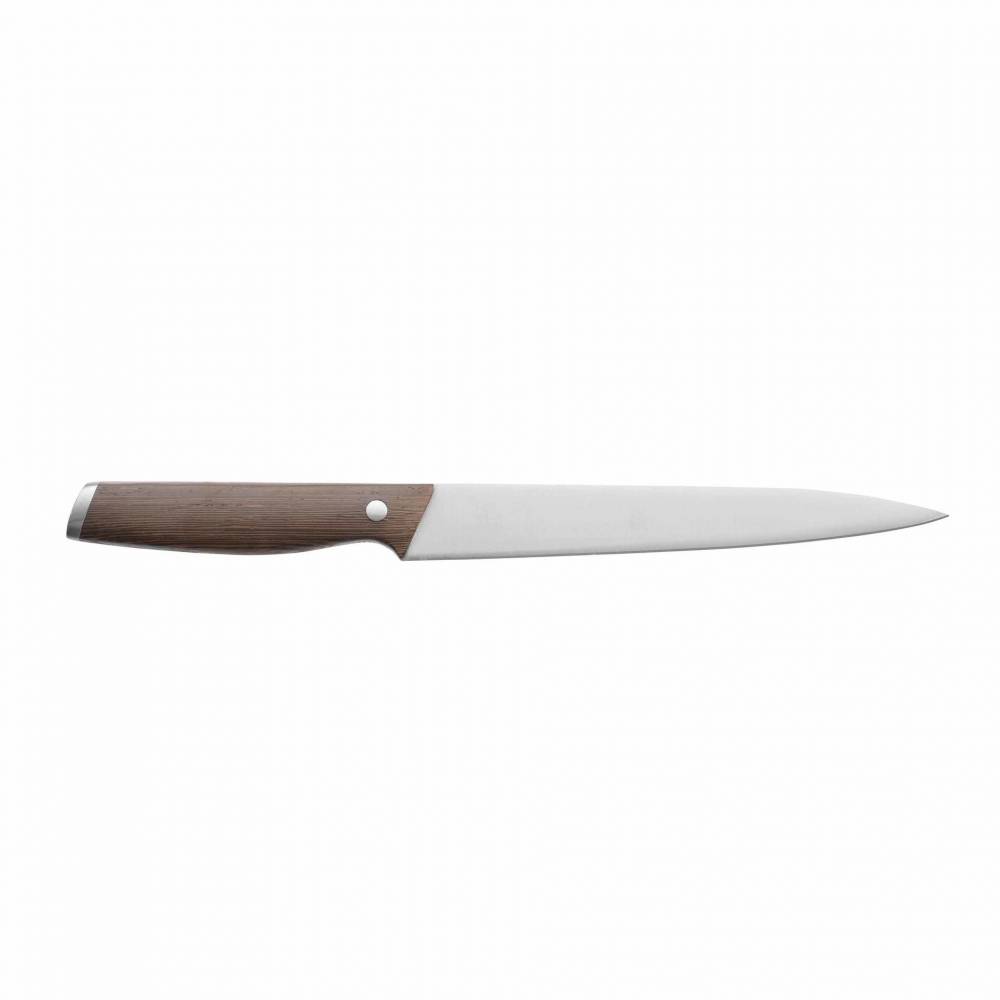 Нож для мяса с рукоятью из темного дерева 20см BergHOFF 1307155. Фото