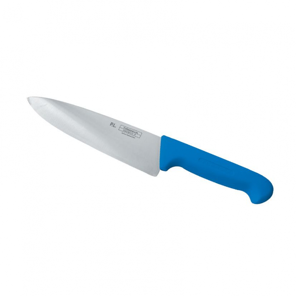 Шеф-нож PRO-Line 25 см, синяя пластиковая ручка, P.L. Proff Cuisine 73024056. Фото