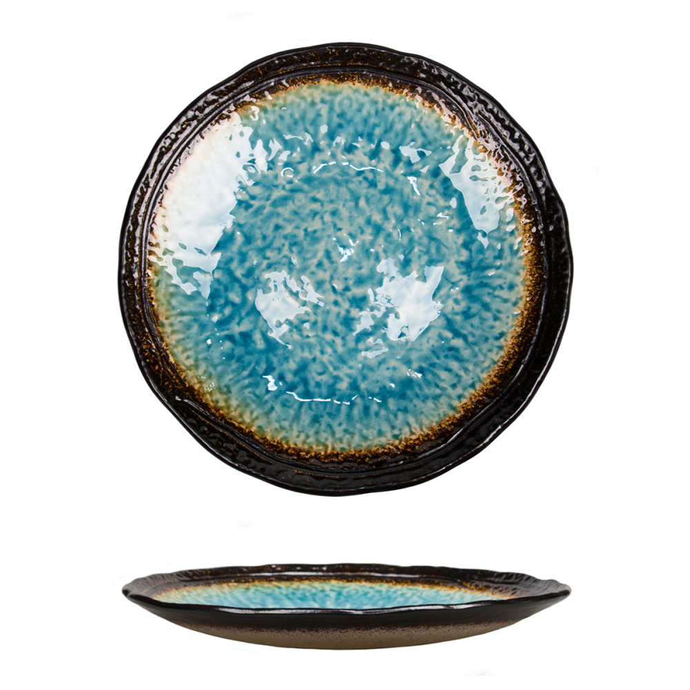 Тарелка d=30 см,каменная керамика,цвет"Blue",серия "Tokyo-Stockholm"  P.L. 81229703. Фото