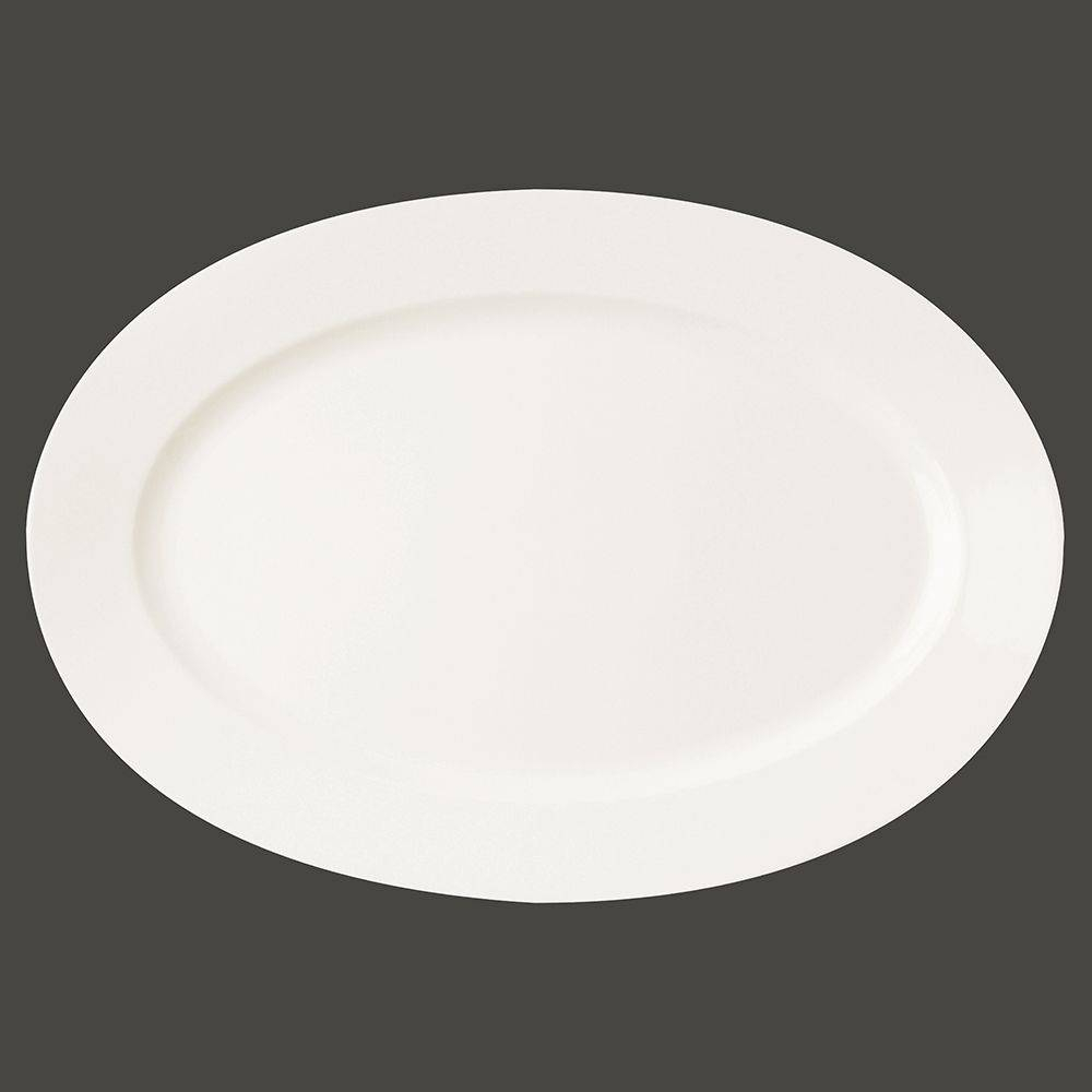 Тарелка овальная плоская RAK Porcelain Banquet 45*33 см 81220102. Фото