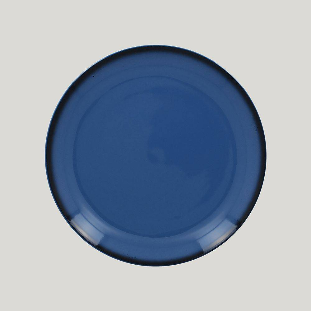 Тарелка круглая RAK Porcelain LEA Blue (синий цвет) 24 см 81223515. Фото