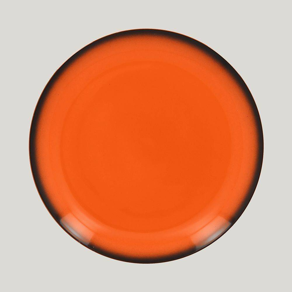 Тарелка круглая RAK Porcelain LEA Orange 27 см (оранжевый цвет) 81223527. Фото