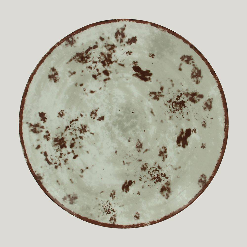Тарелка RAK Porcelain Peppery круглая плоская 31 см, серый цвет 81220347. Фото