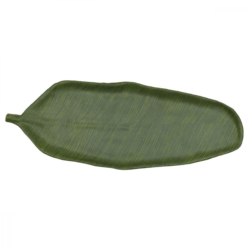 Блюдо,поднос меламиновый 64.5*24*3.5см  P.L. Green Banana Leaf 81290149