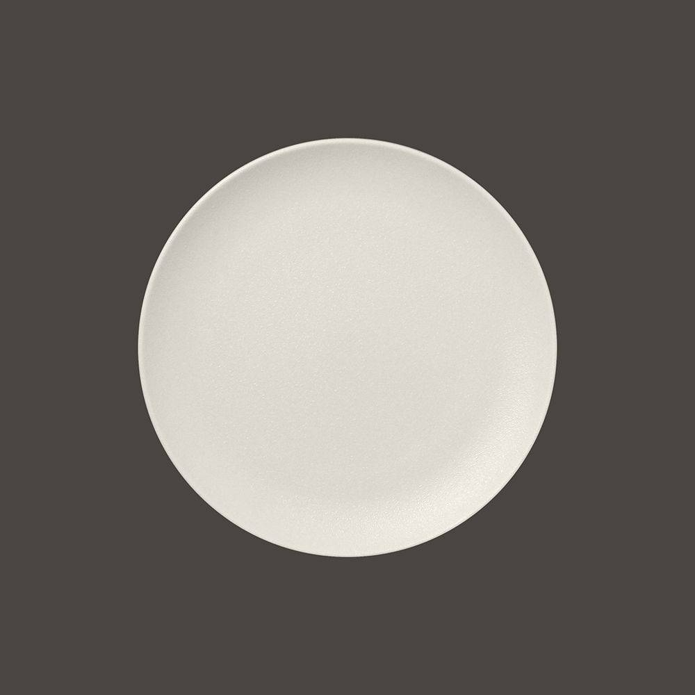 Тарелка RAK Porcelain NeoFusion Sand круглая плоская 21 см (белый цвет) 81221079. Фото