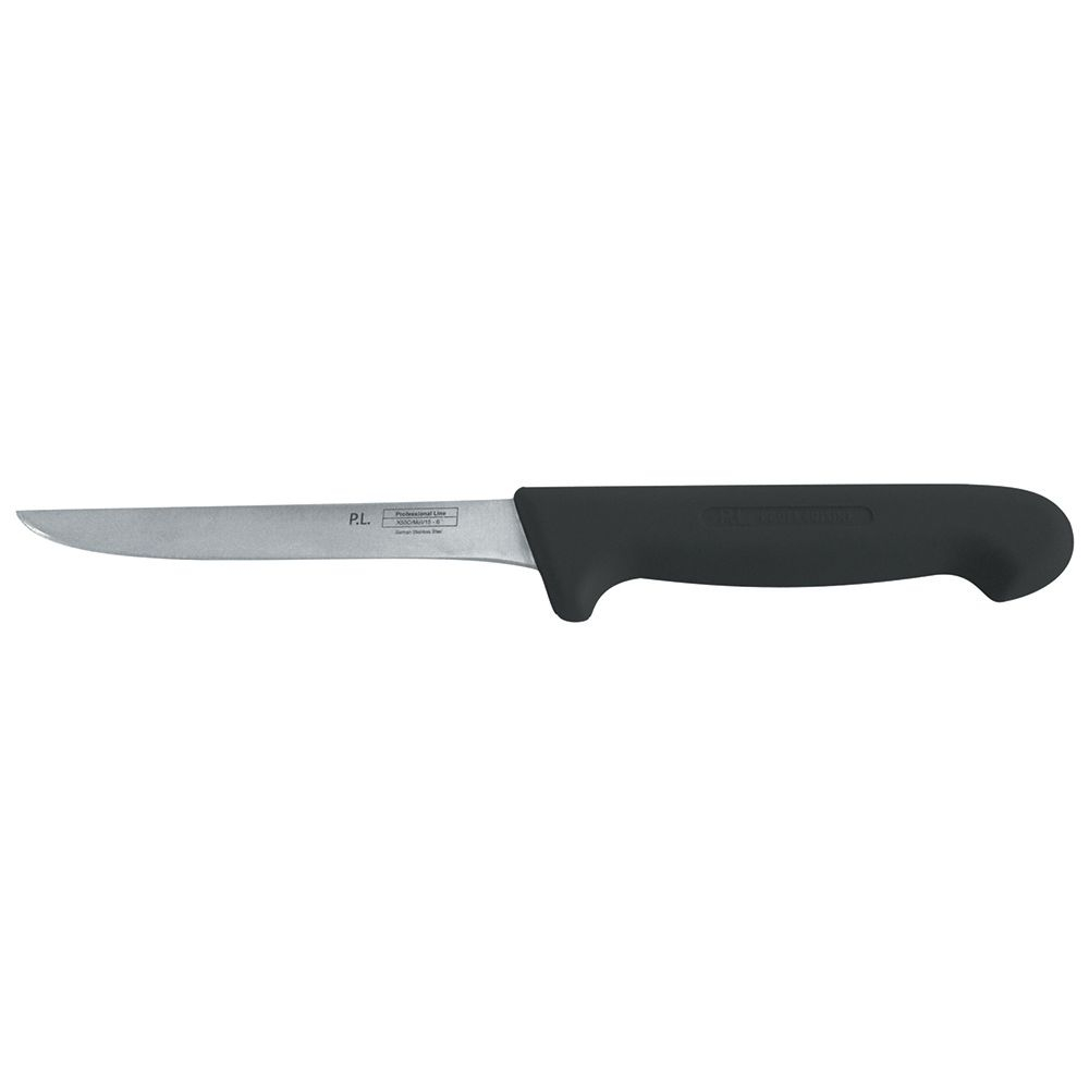Нож PRO-Line обвалочный, черная пластиковая ручка, 15 см, P.L. Proff Cuisine 99005002. Фото