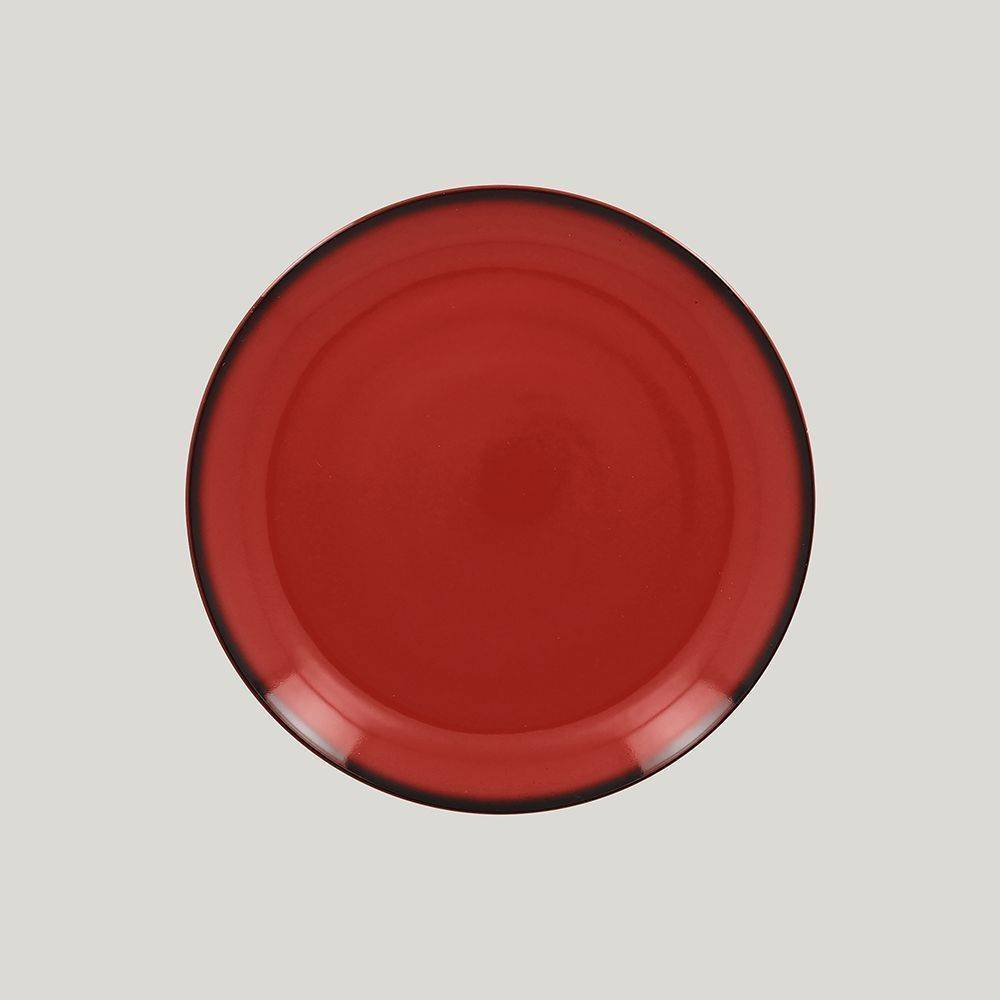Тарелка круглая RAK Porcelain LEA Red 21 см (красный цвет) 81223513. Фото