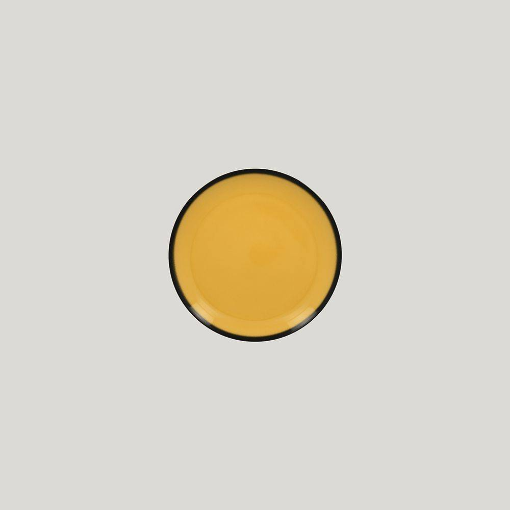 Тарелка круглая RAK Porcelain LEA Yellow 15 см (желтый цвет) 81223401. Фото