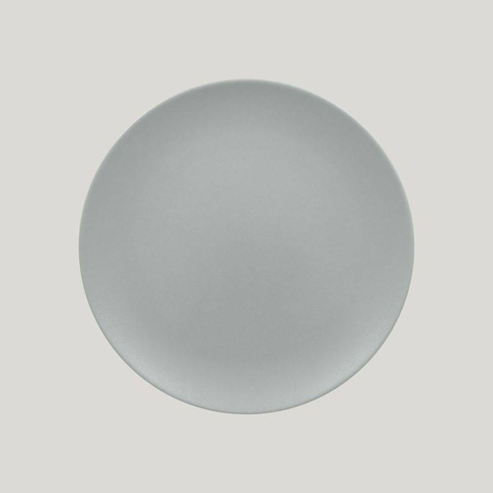 Тарелка RAK Porcelain Neofusion Mellow Pitaya grey круглая плоская 27 см (серый цвет) 81221317. Фото