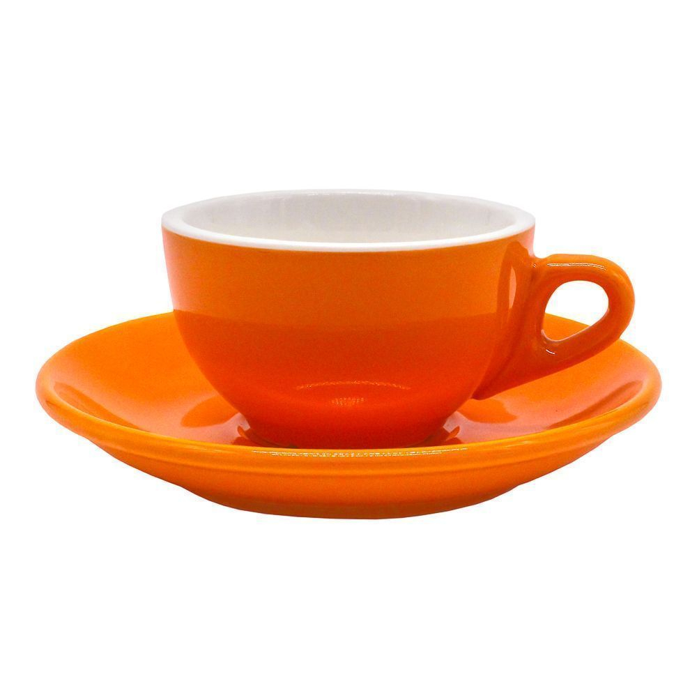 Чайная пара Barista (Бариста) 180 мл, оранжевый цвет, P.L. Proff Cuisine (кор= 48 шт) 81223278. Фото